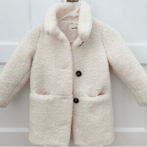 Zara Kids White Sherpa Jacket